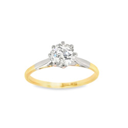 Pre Owned 18ct Diamond Solitaire Ring ZX191